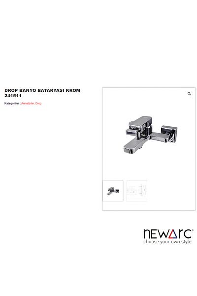 Newarc Chrome Drop Bathroom Faucet - Model 241511