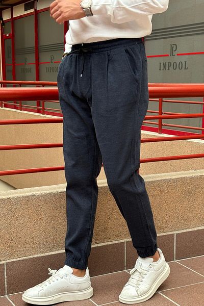 inpool Waist and leg tie, Pleat detail, Standard-fit Old Money Culture, Trousers