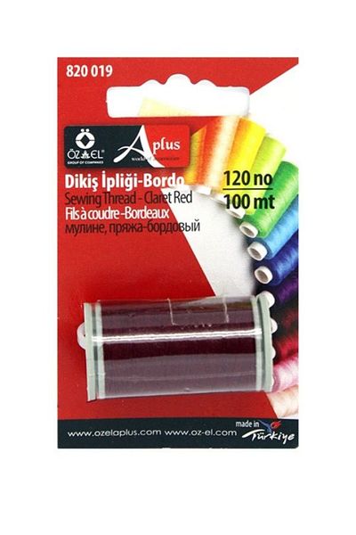 ÖZ-EL AŞ 100 Mt Burgundy Mini Spool - Sewing Thread