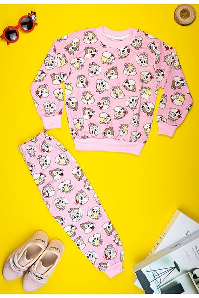 Yalçınoğlu Perfect for Kids: Chip and Dale Pattern Sweat Suit