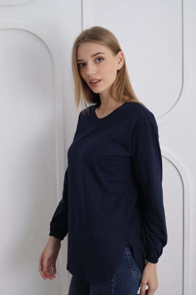 Trendbade Butik Γυναικεία (λεπτή) μακρυμάνικη μπλούζα με σκίσιμο