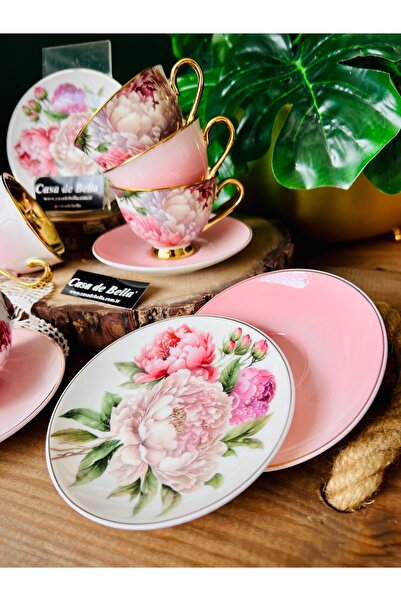 CASA DE BELLA Garden 6 Kişilik Porselen Kahve Fincanı