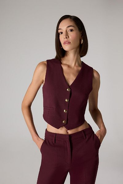DeFacto Sorbet X Regular Fit V-Ausschnitt Buttoned Blazer Vest D9928ax24au