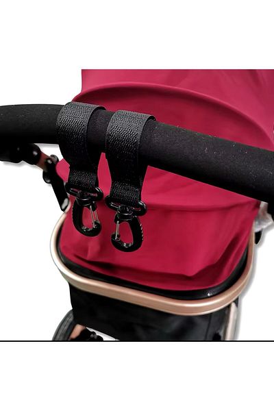 MorPort 2 Pieces Metal Stroller Hook - I Baby Stroller, Hanger Sketch