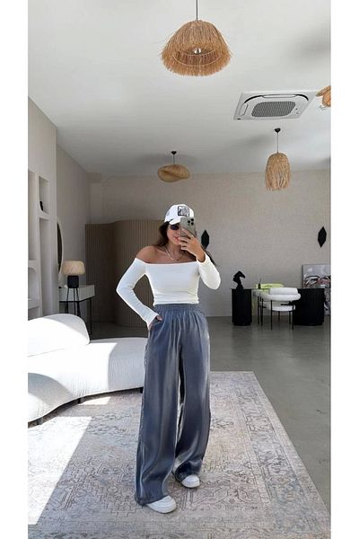 Ecenin Favorileri Pantaloni strălucitori de damă