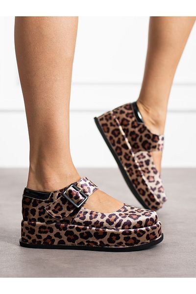 Alemdar Shoes Γυναικείο Loafer με λεπτομέρεια με λεοπάρ