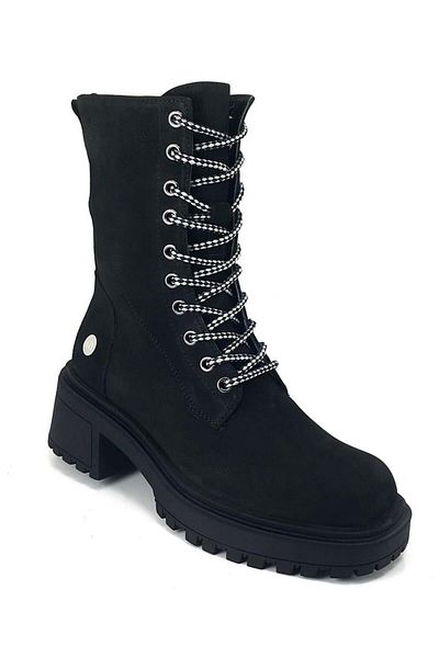 Mammamia Μαύρες μπότες Nubuck 1240 Casual