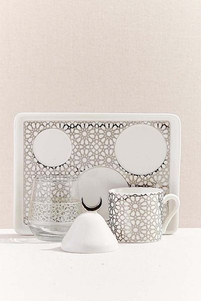 Paşabahçe Seljuk Silver Coffee Set