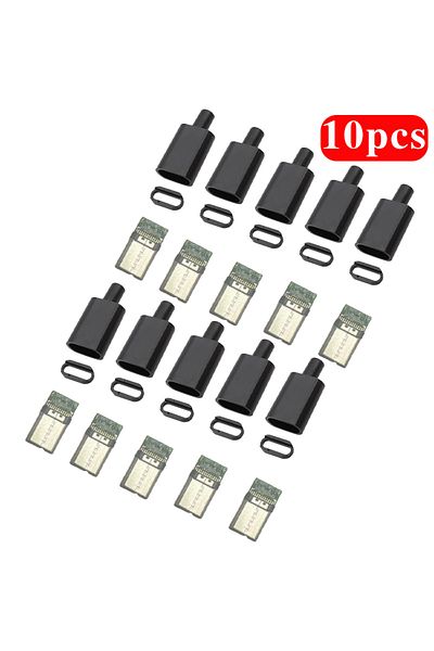 Choice 5Pcs TYPE C USB 3.1 24 Pin Male Plug Welding Connector Adapter with Housing Type-C Charging Plugs...