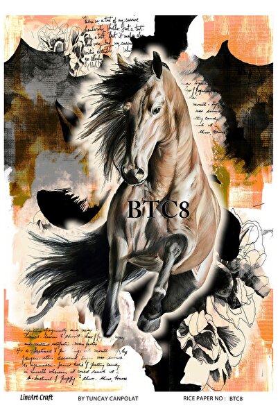 LİNEART Lineart Brass Decopage Paper 29X42 No:Btc08