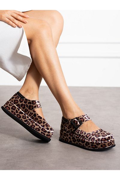 Alemdar Shoes Γυναικείο Loafer με λεπτομέρεια με λεοπάρ