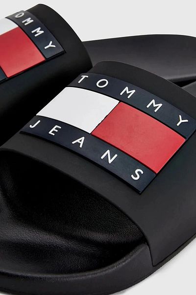 Tommy Hilfiger Tommy Jeans Pool Slide Ess pánské černé pantofle Em0em01191bds