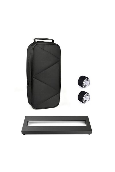 Choice Black Small Size Guitar Effect Pedal Board Aluminum Alloy Pedalboard 15×4.9 Inch Carrying Bag Guitar