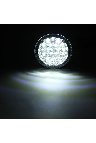 ZZTZZ WHITE 2Pcs Car Round LED Daytime Running Light 18LED Car Front Fog Lamp...