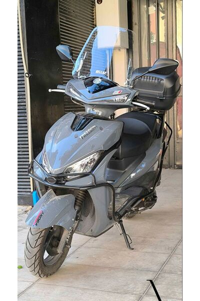 JİEKAİ ARORA Freedom 50 125 uyumlu ön cam ön siperlik 35 cm şeffaf *ZK-35