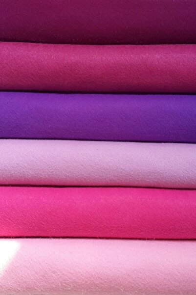 garaccu Pembe Tonlar İnce Keçe - 6 Renk - 50x50 Cm