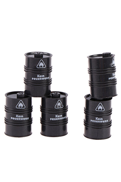 Choice one size 10Pcs Black Chemistry Oil Drum Building Block Diy Figures Guard Model Gift Toys