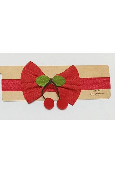 nc gift Banda de păr elastică cireș pentru fetiță