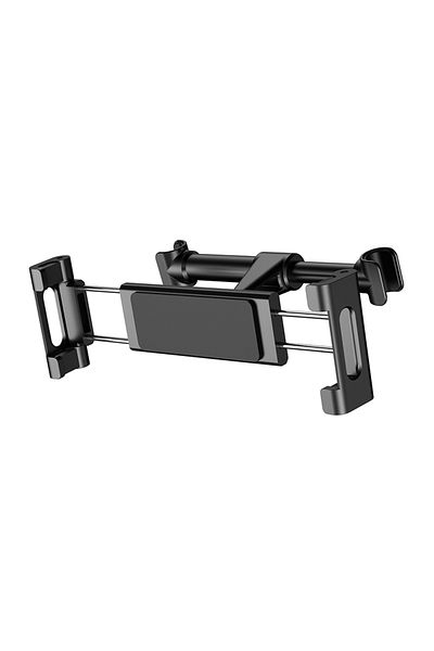 Baseus Black Car Back Seat Phone Holder Headrest Holder for 4.7-12.9 inch Pad Backseat Mount for Pa