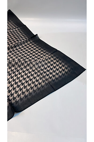 Onur Thick and Solid Standing New Fabric Scarf - Woven Non-Slip Houndstooth Model