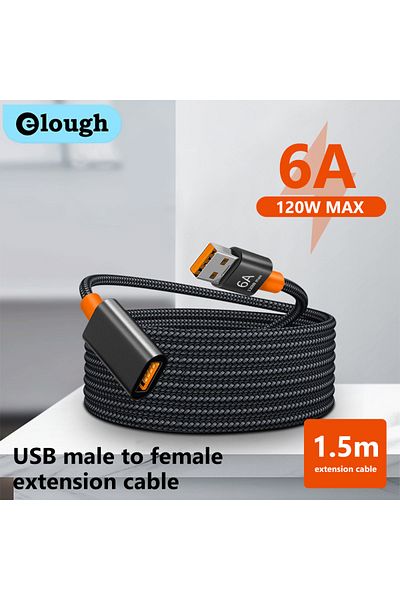 Choice كابل تمديد USB3.0 من Elough لسطح المكتب وكابل تمديد الكمبيوتر المحمول وكابل تمديد USB-HUB للسيارة والكمبيوتر الشخصي...