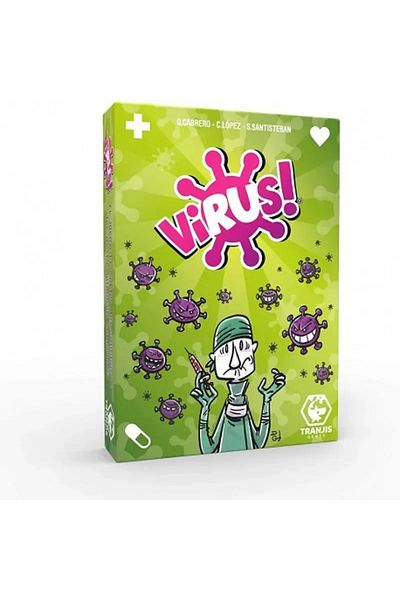 JIMITU Light Grey Tranjis Games - Virus! -card Game-the Most Contagious Game. Spanish Edition. 8 Years