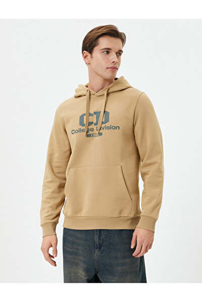 Koton College-Hoodie mit Kängurutaschendetail