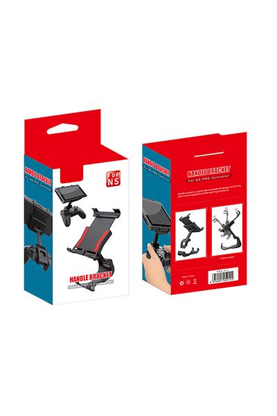 Shunmaii Black Controller Holder Mount Gamepad Bracket For Ns Clip Holder Phone Stand Wireless Handle Grip St