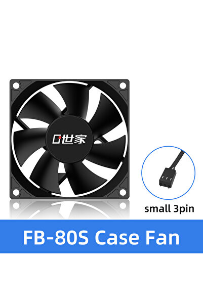 Choice مروحة تبريد هيكل الكمبيوتر BZG Teucer سوداء بدون إضاءة RGB، مقاس 8 سم، مزودة بمحمل هيدروليكي، صامتة، لتبريد مشعاع وحدة المعالجة المركزية، 80x