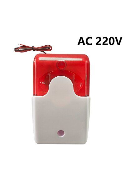 Choice1 Ac 220v Wired Strobe Siren Durable 12/24/220v Sound Alarm Flashing Li...