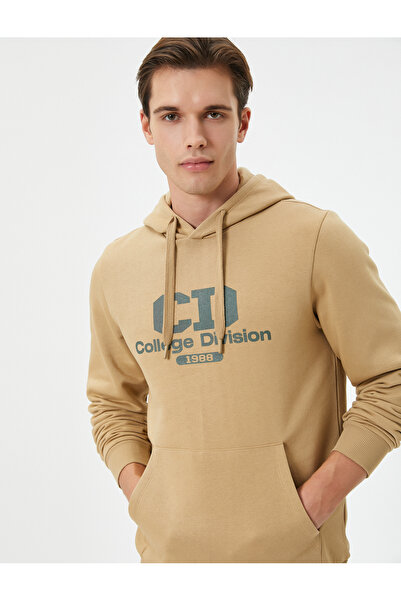 Koton College-Hoodie mit Kängurutaschendetail