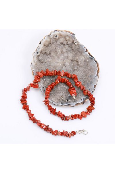 Taş Sandığı Jasper Stone Unshaped Necklace