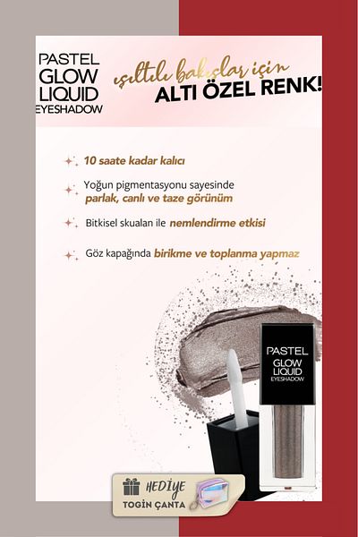 Pastel Glow Liquid Eyeshadow 223 + Nail Polish 363 + Togin Bag Gift - Mix Set