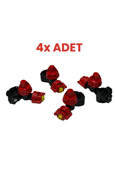 TarımGaraj Holder Stoperli T-Jet Plastik Tekli İlaçlama Meme-4 Adet