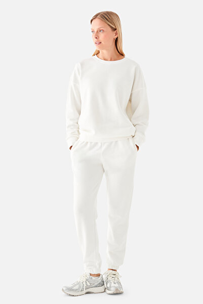 Superstacy Світшот Nina Pamuklu Basic Krem