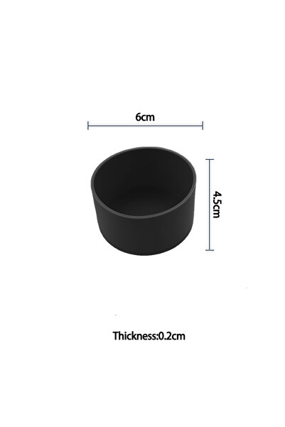 Choice A Black For Better Life 1Pc 6cm Soft Silicone Cup Bottom Sheath Protector Sleeve For Glass Water Tea