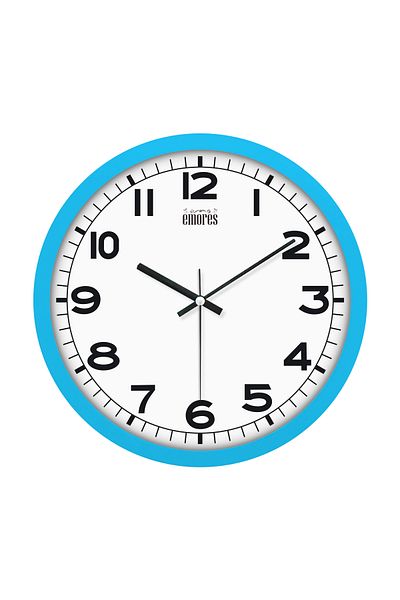 EMORES 30 cm Real Glass Silent Mechanism Wall Clock