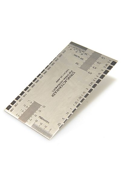 Choice Stainless Steel String Ruler String Action Gauge Ruler for Guitar Bass Silver