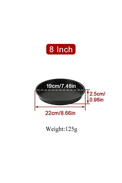 Choice قالب كيك دائري مقاس 8 بوصات 6/7/8 بوصة صينية خبز غير لاصقة قوالب سلة م...