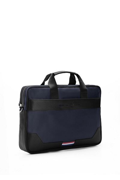 Beverly Hills Polo Club Navy Blue Women's Laptop & Briefcase 01BHPC04