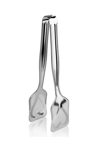 BARENDA Kitchen Food Heart Stainless Steel Pasta Tong - Luxury Home Serving Holder