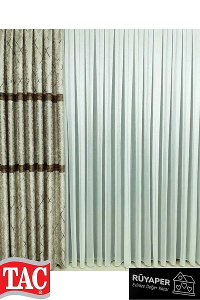 Taç Rüyaper Diamond - Heavy Gramaged, Tight Pleated Iron, Don't Want Tulle Curtain
