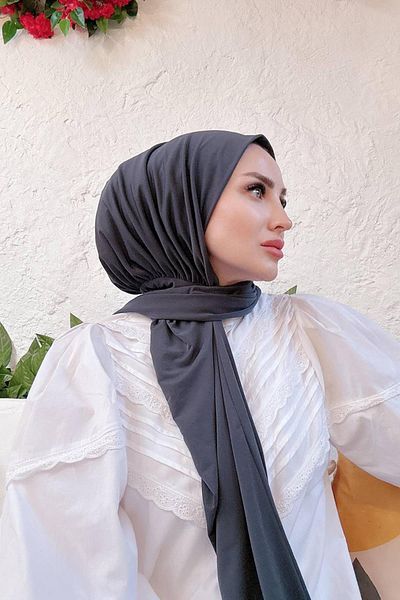 SAYRA Smoked Lycra Fabric - Women's Shawl with Ready Snap Fasteners Syr008