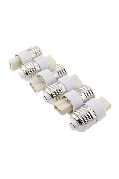Choice 6PCS Practical Lamp Converter Bulb Adapter Lamp Holder Converter White E27 to G9 Conversion Screw...