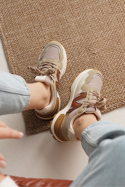 Riccon Damen Sneakers001210 Beige Tan
