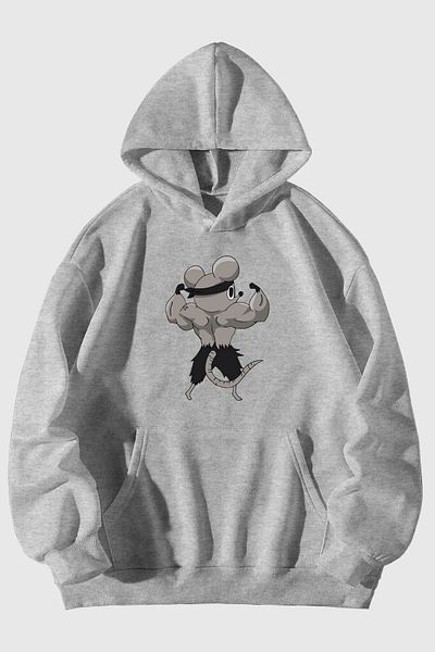 Moda Glo Φούτερ με κουκούλα Unisex Muscular Back