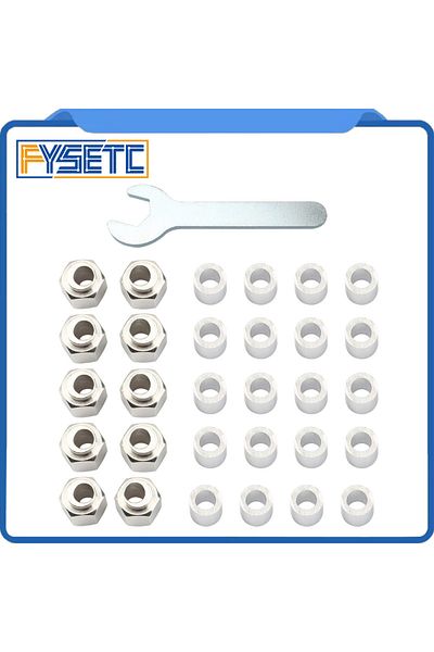 Choice Fysetc 10pcs Hexagonal Eccentric Column 20pcs Round Column Height 8mm Inner Hole 5mm For V Wheel ...