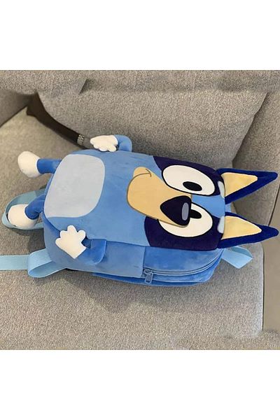 Choice Black Cartoon Bluey Family Cosplay Kindergarten Children Schoolbag Bluebin Dog Backpack Kawaii Blue