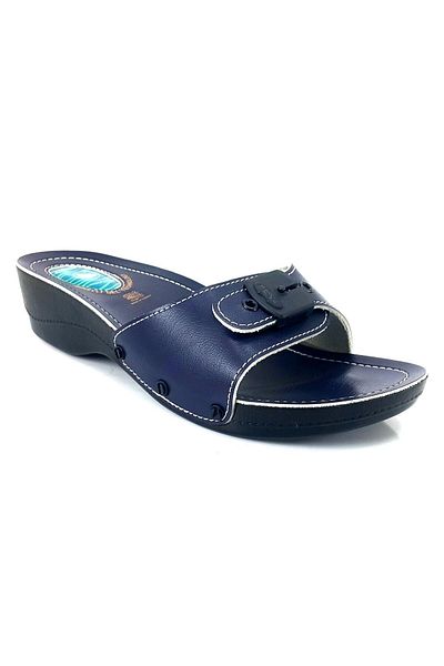 Ceyo Minelli Heeled Gel Women's Anatomical Slippers Navy Blue