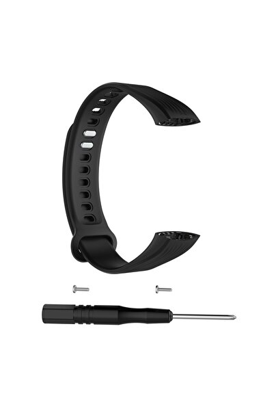 Choice سوار ذكي أسود بديل لسوار ساعة Honor Band 3 المصنوع من السيليكون الرياض...